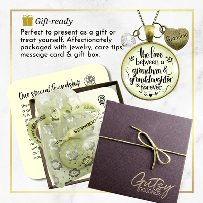 Gutsy Goodness To Grandmother Necklace Love Between A Grandma Is Forever Infinity Jewelry Gift - Gutsy Goodness Handmade Jewelry;To Grandmother Necklace Love Between A Grandma Is Forever Infinity Jewelry Gift - Gutsy Goodness Handmade Jewelry Gifts