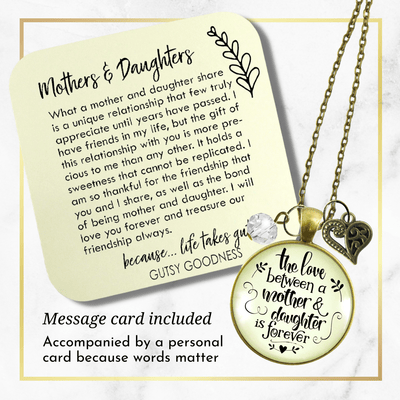 Mother And Daughter Message Card Necklace Gift – Hunny Life