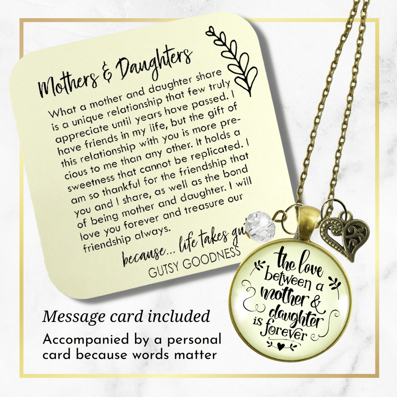 Gutsy Goodness Love Between Mother Daughter Necklace Meaningful Womens Jewelry Gift - Gutsy Goodness Handmade Jewelry;Love Between Mother Daughter Necklace Meaningful Womens Jewelry Gift - Gutsy Goodness Handmade Jewelry Gifts