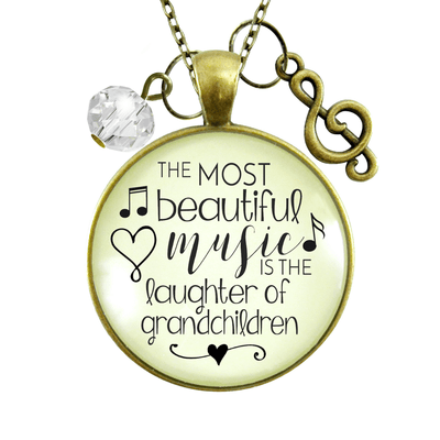 Gutsy Goodness Grandma Necklace Beautiful Music Laughter Grandchildren Jewelry - Gutsy Goodness Handmade Jewelry;Grandma Necklace Beautiful Music Laughter Grandchildren Jewelry - Gutsy Goodness Handmade Jewelry Gifts