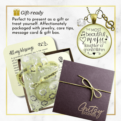 Gutsy Goodness Grandma Necklace Beautiful Music Laughter Grandchildren Jewelry - Gutsy Goodness Handmade Jewelry;Grandma Necklace Beautiful Music Laughter Grandchildren Jewelry - Gutsy Goodness Handmade Jewelry Gifts
