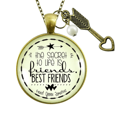 Gutsy Goodness Friendship Necklace Secret to Best Friends Gift Jewelry Boho Arrow Heart Charm - Gutsy Goodness Handmade Jewelry;Friendship Necklace Secret To Best Friends Gift Jewelry Boho Arrow Heart Charm - Gutsy Goodness Handmade Jewelry Gifts