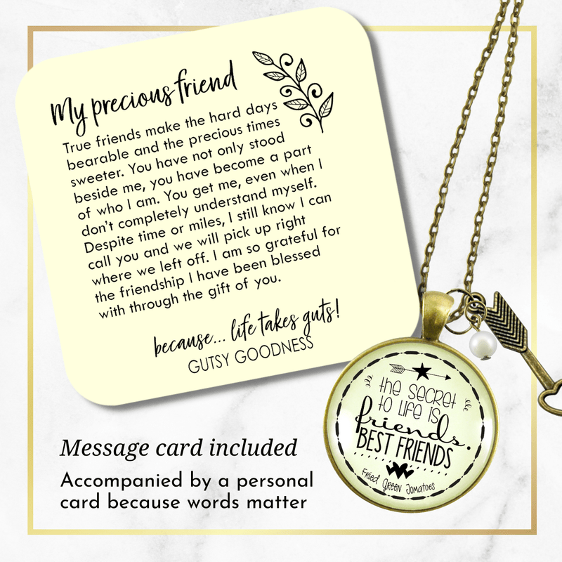 Gutsy Goodness Friendship Necklace Secret to Best Friends Gift Jewelry Boho Arrow Heart Charm - Gutsy Goodness Handmade Jewelry;Friendship Necklace Secret To Best Friends Gift Jewelry Boho Arrow Heart Charm - Gutsy Goodness Handmade Jewelry Gifts