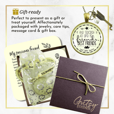 Gutsy Goodness Friendship Necklace Secret to Best Friends Gift Jewelry Boho Arrow Heart Charm - Gutsy Goodness Handmade Jewelry;Friendship Necklace Secret To Best Friends Gift Jewelry Boho Arrow Heart Charm - Gutsy Goodness Handmade Jewelry Gifts