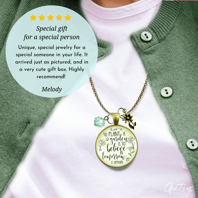 Gutsy Goodness Love to Garden Necklace To Plant a Garden Believe in Tomorrow Gift Jewelry - Gutsy Goodness;Love To Garden Necklace To Plant A Garden Believe In Tomorrow Gift Jewelry - Gutsy Goodness Handmade Jewelry Gifts