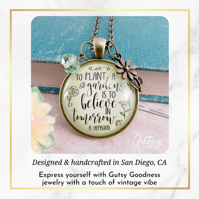 Gutsy Goodness Love to Garden Necklace To Plant a Garden Believe in Tomorrow Gift Jewelry - Gutsy Goodness;Love To Garden Necklace To Plant A Garden Believe In Tomorrow Gift Jewelry - Gutsy Goodness Handmade Jewelry Gifts