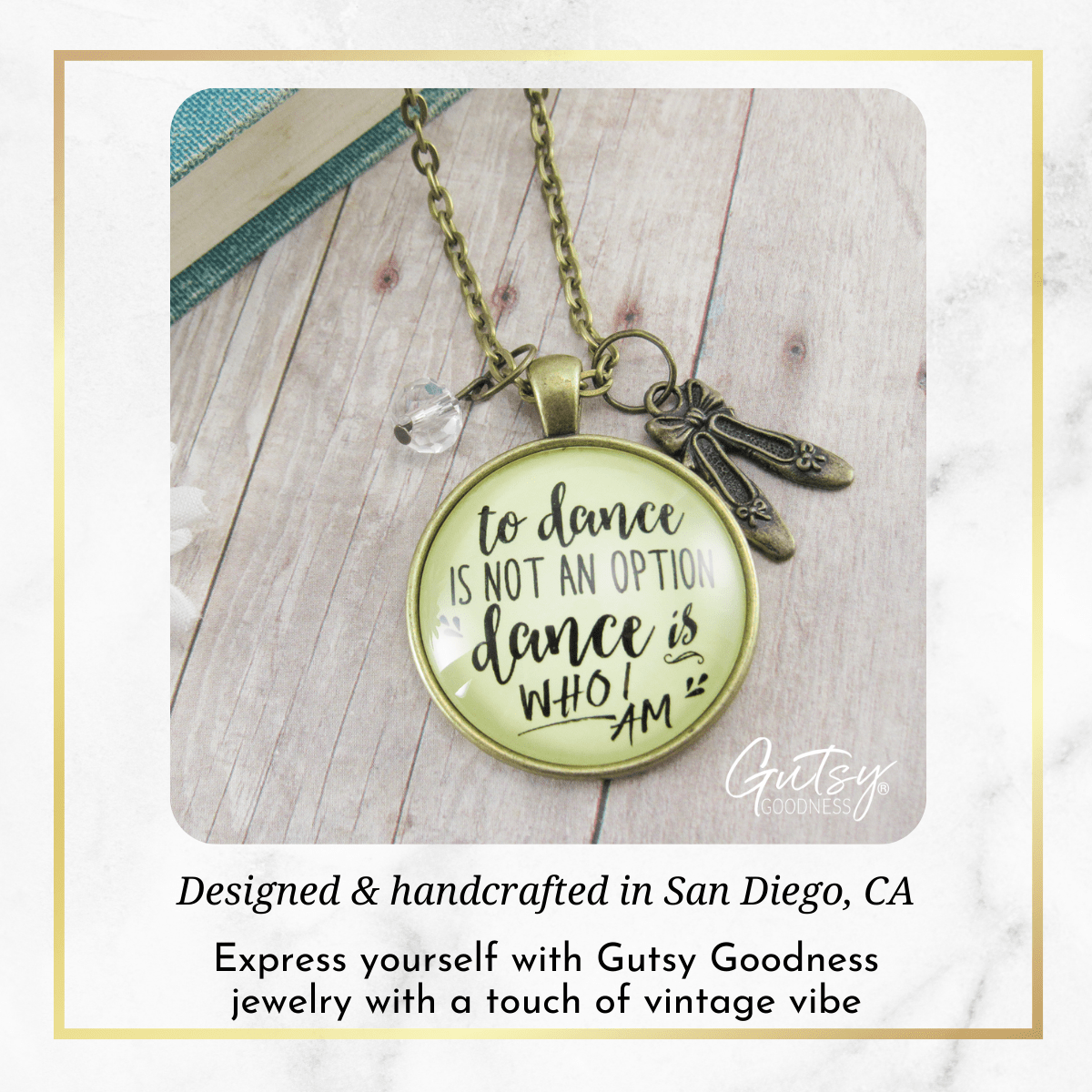 Gutsy Goodness Dancing Necklace Dance is Who I Am Ballet Slipper Dancer Quote Gift - Gutsy Goodness Handmade Jewelry;Dancing Necklace Dance Is Who I Am Ballet Slipper Dancer Quote Gift - Gutsy Goodness Handmade Jewelry Gifts