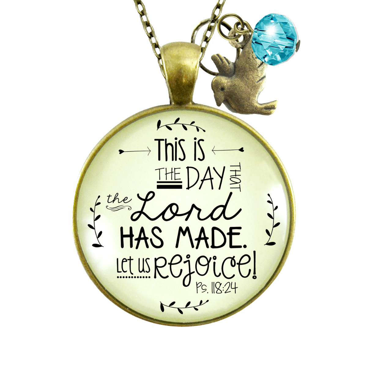 Gutsy Goodness This is the Day Necklace Lord Made Christian Quote Faith Jewelry - Gutsy Goodness;This Is The Day Necklace Lord Made Christian Quote Faith Jewelry - Gutsy Goodness Handmade Jewelry Gifts