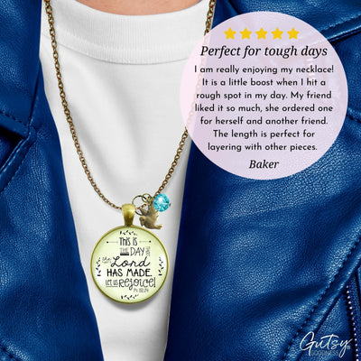 Gutsy Goodness This is the Day Necklace Lord Made Christian Quote Faith Jewelry - Gutsy Goodness;This Is The Day Necklace Lord Made Christian Quote Faith Jewelry - Gutsy Goodness Handmade Jewelry Gifts