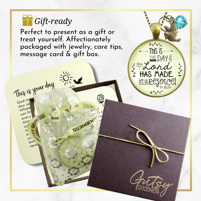 Gutsy Goodness This is the Day Necklace Lord Made Christian Quote Faith Jewelry - Gutsy Goodness;This Is The Day Necklace Lord Made Christian Quote Faith Jewelry - Gutsy Goodness Handmade Jewelry Gifts