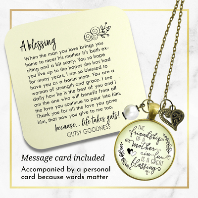 Gutsy Goodness Mother In Law Necklace Friendship Blessing Gift Meanful New Mom Wedding Jewelry - Gutsy Goodness Handmade Jewelry;Mother In Law Necklace Friendship Blessing Gift Meanful New Mom Wedding Jewelry - Gutsy Goodness Handmade Jewelry Gifts