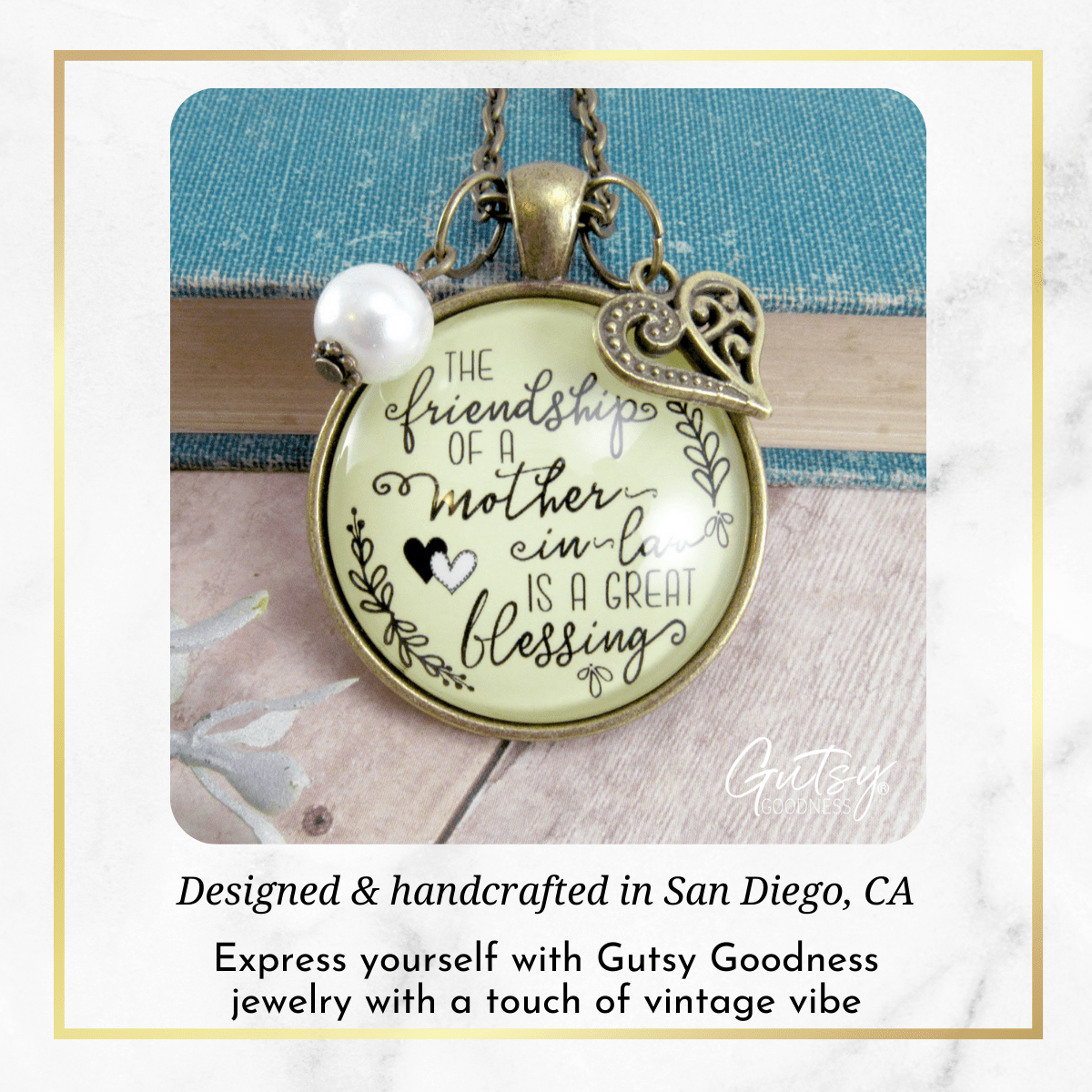 Gutsy Goodness Mother In Law Necklace Friendship Blessing Gift Meanful New Mom Wedding Jewelry - Gutsy Goodness Handmade Jewelry;Mother In Law Necklace Friendship Blessing Gift Meanful New Mom Wedding Jewelry - Gutsy Goodness Handmade Jewelry Gifts