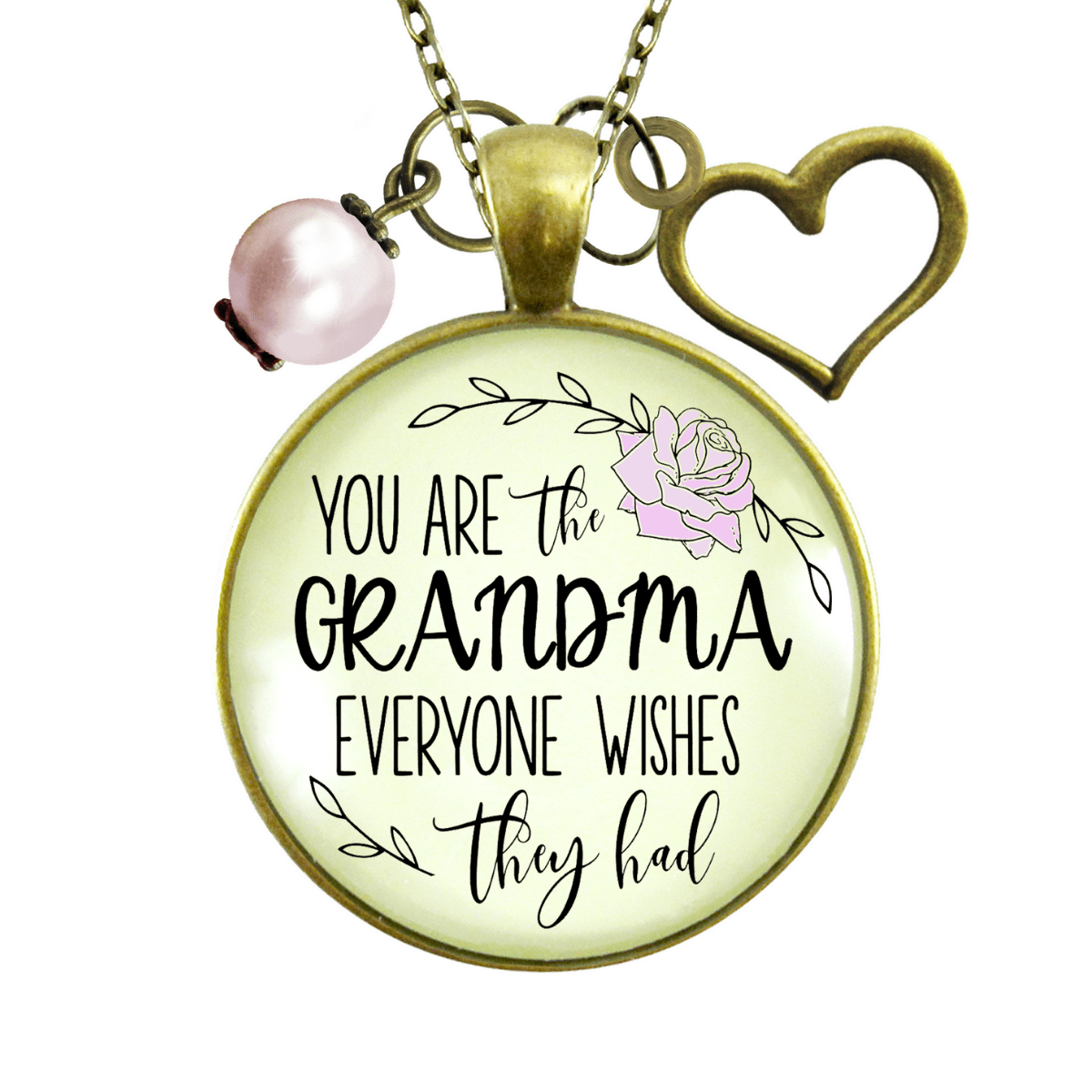 Gutsy Goodness Grandma Necklace You Are The Grandma Everyone Wishes For Gift Jewelry - Gutsy Goodness Handmade Jewelry;Grandma Necklace You Are The Grandma Everyone Wishes For Gift Jewelry - Gutsy Goodness Handmade Jewelry Gifts