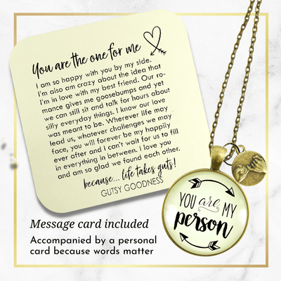 Gutsy Goodness You are My Person Necklace BFF Quote Meaningful Pinky Promise Gift - Gutsy Goodness Handmade Jewelry;You Are My Person Necklace Bff Quote Meaningful Pinky Promise Gift - Gutsy Goodness Handmade Jewelry Gifts