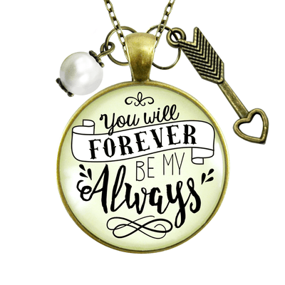 Gutsy Goodness You Will Forever be My Always Love Necklace for Girlfriend Wife Gift - Gutsy Goodness;You Will Forever Be My Always Love Necklace For Girlfriend Wife Gift - Gutsy Goodness Handmade Jewelry Gifts