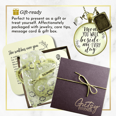 Gutsy Goodness Mom Remembrance Necklace You Walk Photo Frame Memorial Gift - Gutsy Goodness Handmade Jewelry;Mom Remembrance Necklace You Walk Photo Frame Memorial Gift - Gutsy Goodness Handmade Jewelry Gifts