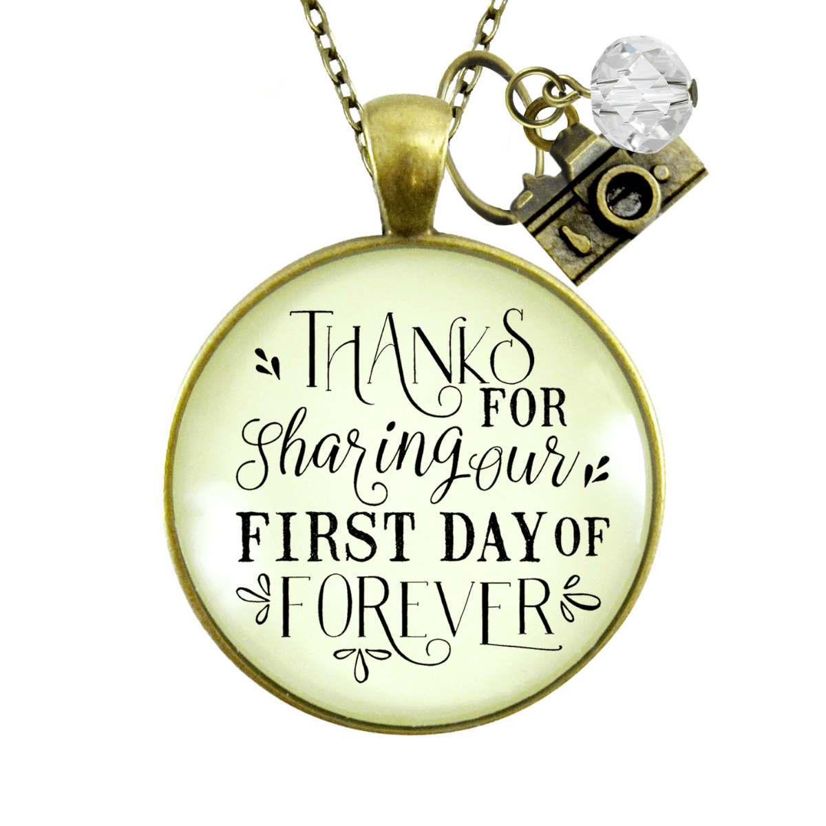 Gutsy Goodness Wedding Photographer Gift Necklace Thanks for Sharing Camera Charm - Gutsy Goodness Handmade Jewelry;Wedding Photographer Gift Necklace Thanks For Sharing Camera Charm - Gutsy Goodness Handmade Jewelry Gifts