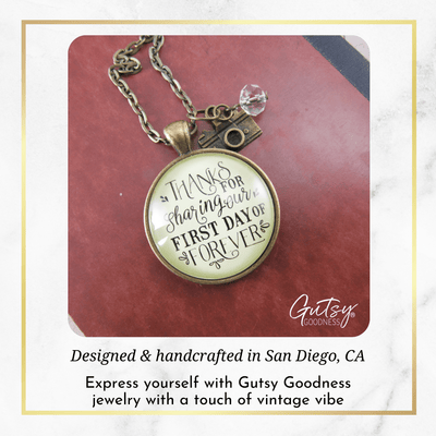 Gutsy Goodness Wedding Photographer Gift Necklace Thanks for Sharing Camera Charm - Gutsy Goodness Handmade Jewelry;Wedding Photographer Gift Necklace Thanks For Sharing Camera Charm - Gutsy Goodness Handmade Jewelry Gifts
