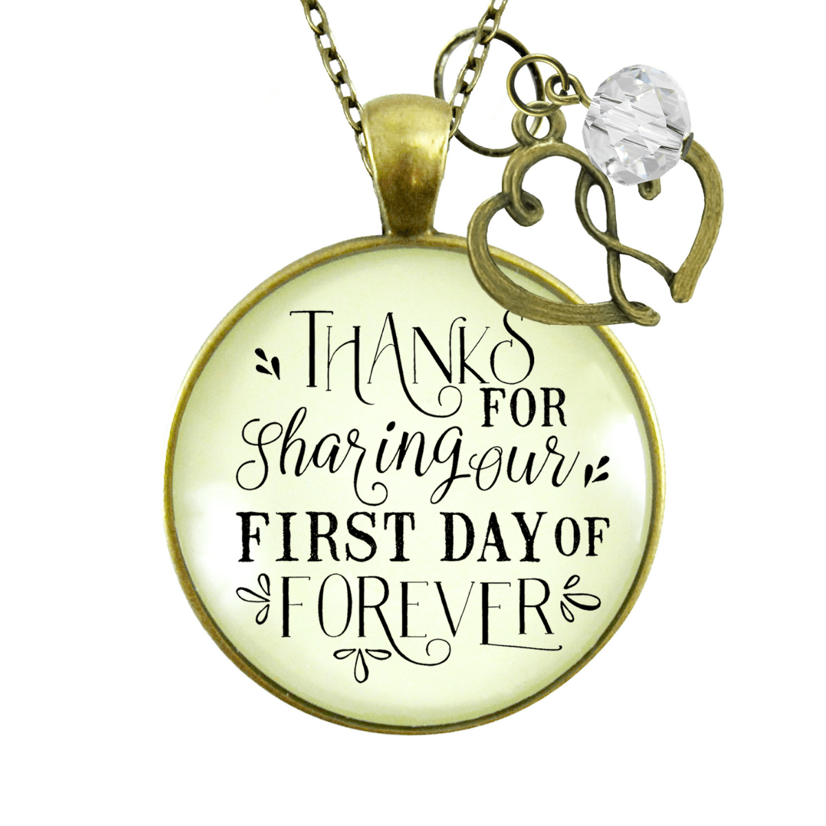 Gutsy Goodness Wedding Coordinator Gift Necklace Thanks for Sharing Our Day Jewelry - Gutsy Goodness Handmade Jewelry;Wedding Coordinator Gift Necklace Thanks For Sharing Our Day Jewelry - Gutsy Goodness Handmade Jewelry Gifts