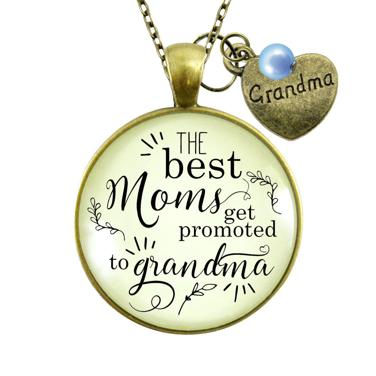 Gutsy Goodness Pregnancy Announcement Best Grandma Gender Reveal Necklace Gift Blue - Gutsy Goodness;Pregnancy Announcement Best Grandma Gender Reveal Necklace Gift Blue - Gutsy Goodness Handmade Jewelry Gifts