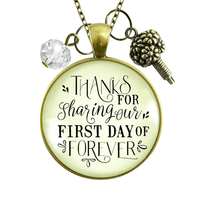Gutsy Goodness Wedding Florist Gift Necklace Thanks for Sharing Our Day from Bride - Gutsy Goodness Handmade Jewelry;Wedding Florist Gift Necklace Thanks For Sharing Our Day From Bride - Gutsy Goodness Handmade Jewelry Gifts