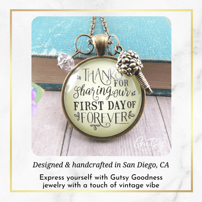 Gutsy Goodness Wedding Florist Gift Necklace Thanks for Sharing Our Day from Bride - Gutsy Goodness Handmade Jewelry;Wedding Florist Gift Necklace Thanks For Sharing Our Day From Bride - Gutsy Goodness Handmade Jewelry Gifts