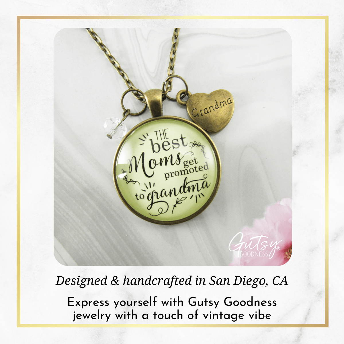Gutsy Goodness Pregnancy Announcement Grandma Baby Reveal Necklace Best Mom Gift - Gutsy Goodness;Pregnancy Announcement Grandma Baby Reveal Necklace Best Mom Gift - Gutsy Goodness Handmade Jewelry Gifts