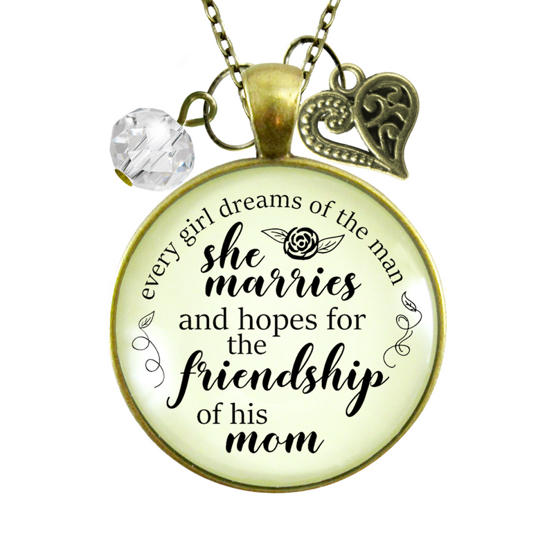 To Mother In Law Necklace Dream Friendship From Daughter In Law Wedding Day Gift  Necklace - Gutsy Goodness Handmade Jewelry