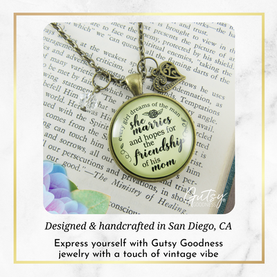 To Mother In Law Necklace Dream Friendship From Daughter In Law Wedding Day Gift  Necklace - Gutsy Goodness Handmade Jewelry