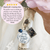 Wedding Bouquet Memorial Charm You'd Be Here Heaven Silvertone White Blue Bead Jewel - Gutsy Goodness Handmade Jewelry Gifts