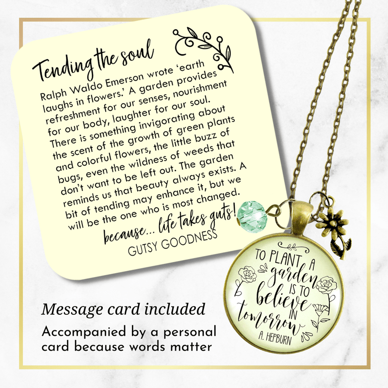 Gutsy Goodness Funny Gardening Necklace God Made Rainy Days So Housework Done Gift Jewelry - Gutsy Goodness;Funny Gardening Necklace God Made Rainy Days So Housework Done Gift Jewelry - Gutsy Goodness Handmade Jewelry Gifts