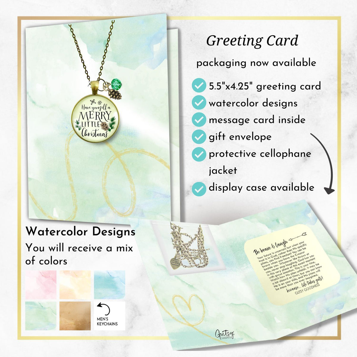 Holiday Necklace Have Yourself Merry Little Christmas Jewelry Gift