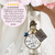Walking Down The Aisle With An Angel By My Side - BRONZE - WHITE - BLUE BEAD - 1 FRAME