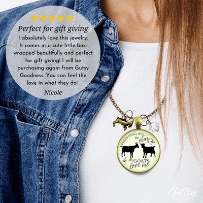 Gutsy Goodness Goat Jewelry Home is Where Your Herd is Necklace Farmhouse Style - Gutsy Goodness Handmade Jewelry;Goat Jewelry Home Is Where Your Herd Is Necklace Farmhouse Style - Gutsy Goodness Handmade Jewelry Gifts