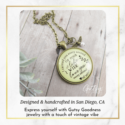 Gutsy Goodness I Carried You Miscarriage Necklace Baby Loss Angel Charm Jewelry Memorial Gift - Gutsy Goodness Handmade Jewelry;I Carried You Miscarriage Necklace Baby Loss Angel Charm Jewelry Memorial Gift - Gutsy Goodness Handmade Jewelry Gifts