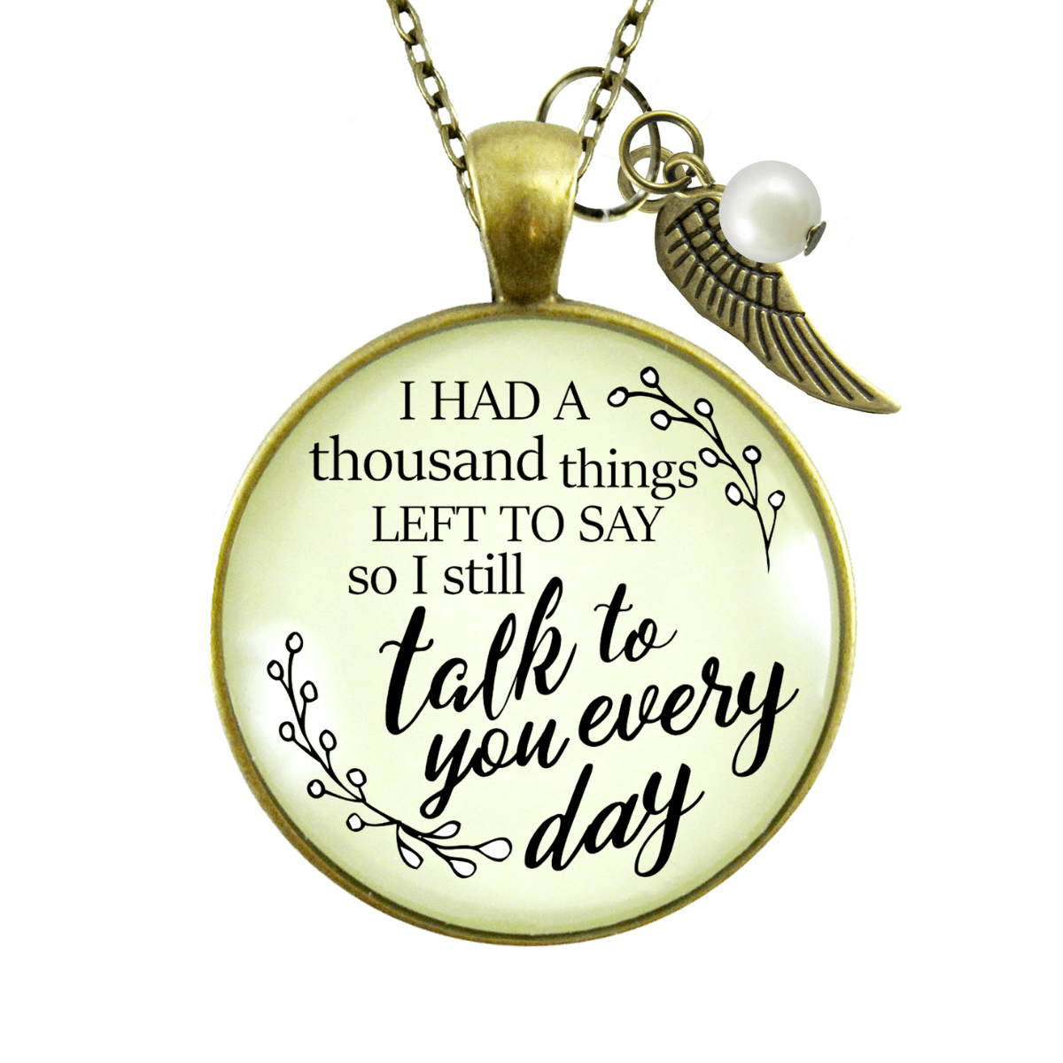 Gutsy Goodness Remembrance Necklace Thousand Things Miss You Memorial Jewelry - Gutsy Goodness;Remembrance Necklace Thousand Things Miss You Memorial Jewelry - Gutsy Goodness Handmade Jewelry Gifts