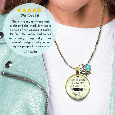 Gutsy Goodness I Love the Person I've Become Necklace Women Life Quote Jewelry - Gutsy Goodness;I Love The Person I've Become Necklace Women Life Quote Jewelry - Gutsy Goodness Handmade Jewelry Gifts