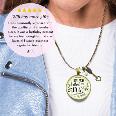 Gutsy Goodness Bushel Peck Necklace I Love You Inspirational BFF Words Jewelry - Gutsy Goodness;Bushel Peck Necklace I Love You Inspirational Bff Words Jewelry - Gutsy Goodness Handmade Jewelry Gifts