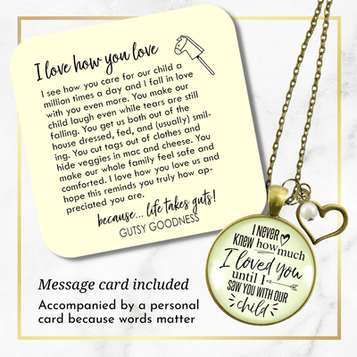Gutsy Goodness Wife Necklace New Mom I Never Knew How Love Until Child Gift Jewelry - Gutsy Goodness;Wife Necklace New Mom I Never Knew How Love Until Child Gift Jewelry - Gutsy Goodness Handmade Jewelry Gifts