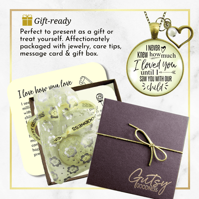 Gutsy Goodness Wife Necklace New Mom I Never Knew How Love Until Child Gift Jewelry - Gutsy Goodness;Wife Necklace New Mom I Never Knew How Love Until Child Gift Jewelry - Gutsy Goodness Handmade Jewelry Gifts