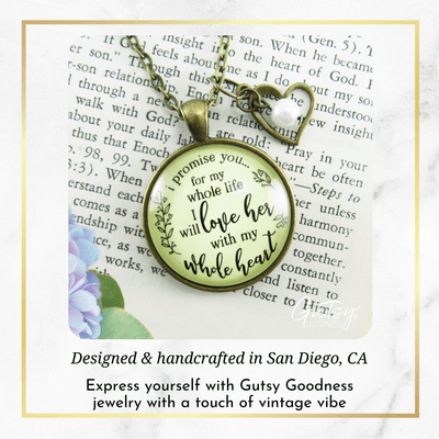 Gutsy Goodness Mother-In-Law Necklace I Promise To Love Her Gift Groom Wedding Jewelry - Gutsy Goodness Handmade Jewelry;Mother-In-Law Necklace I Promise To Love Her Gift Groom Wedding Jewelry - Gutsy Goodness Handmade Jewelry Gifts