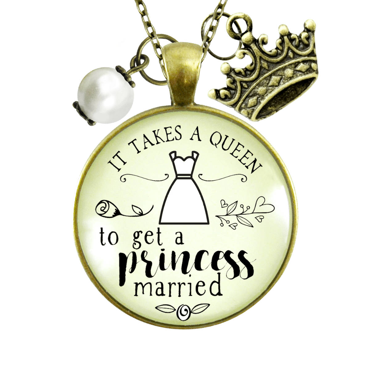 Gutsy Goodness Wedding Planner Necklace Takes Queen Bridesmaid Gift Princess Jewelry - Gutsy Goodness Handmade Jewelry;Wedding Planner Necklace Takes Queen Bridesmaid Gift Princess Jewelry - Gutsy Goodness Handmade Jewelry Gifts