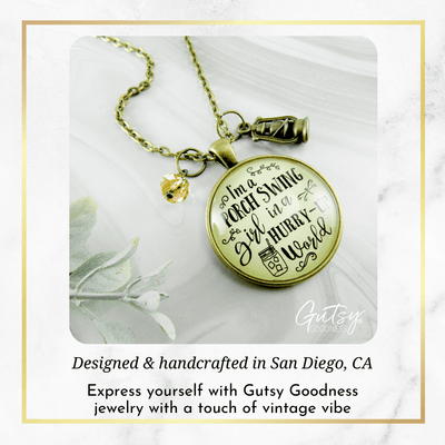 Gutsy Goodness I'm a Porch Swing Country Necklace Southern Life Jewelry - Gutsy Goodness Handmade Jewelry;I'm A Porch Swing Country Necklace Southern Life Jewelry - Gutsy Goodness Handmade Jewelry Gifts