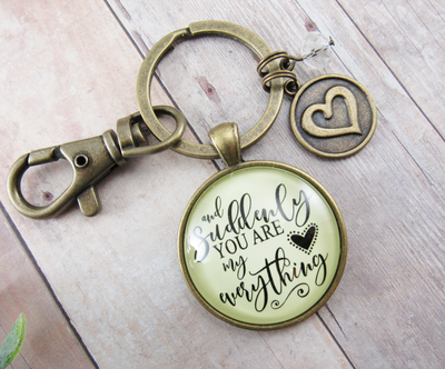 Girlfriend Wife Special Woman Keychain From Man Sentimental Gift - Gutsy Goodness Handmade Jewelry