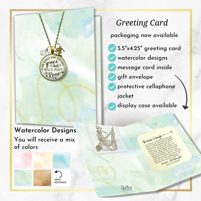 Graduation Necklace She Worked Hard Quiet Grace Congratulations Graduate Card