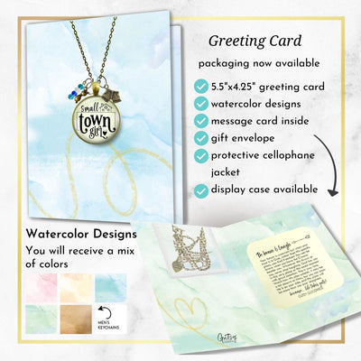 Handmade Gutsy Goodness Jewelry Small Town Girl Necklace Boho Handmade Fashion Jewelry Denim Shorts & Sunglasses Charms & Card