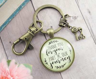 Hairdresser Gift Keychain Thank You For Your Part For Stylist - Gutsy Goodness Handmade Jewelry