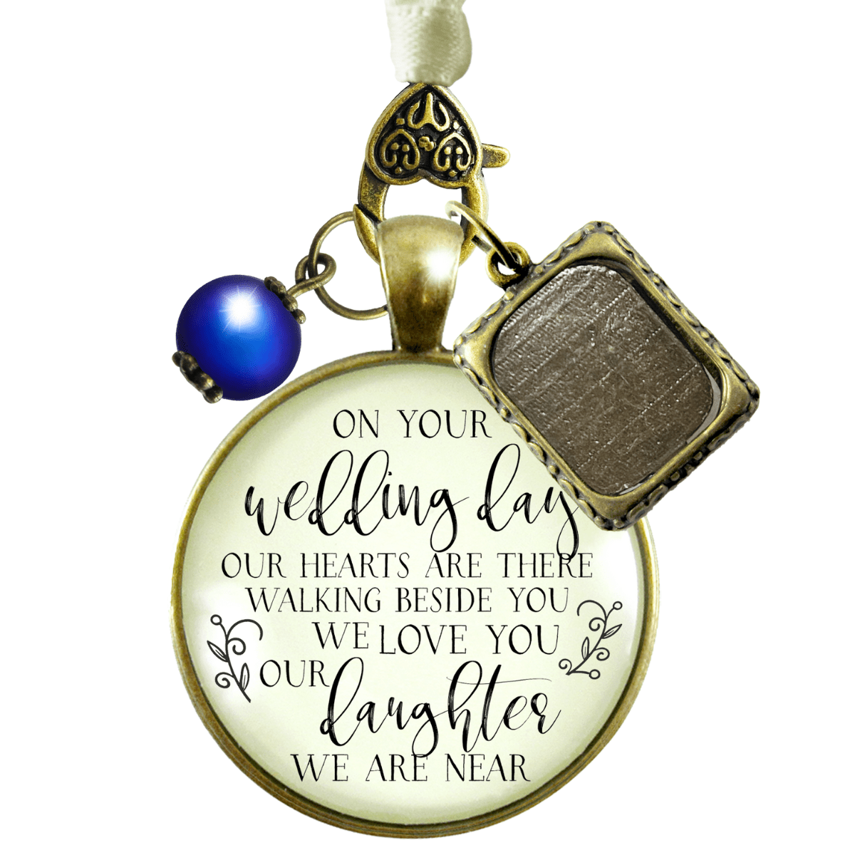 On Your Wedding Day OUR Heart Is There Walking Beside You DAUGHTER - BRONE1765:E1787