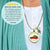 Red Truck Christmas Theme Necklace Vintage Holiday Jewelry Gift