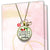 Handmade Gutsy Goodness Jewelry Farmers Market Junkie Necklace Handmade Boho Style Fashion Jewelry Apple Charm & Message Card